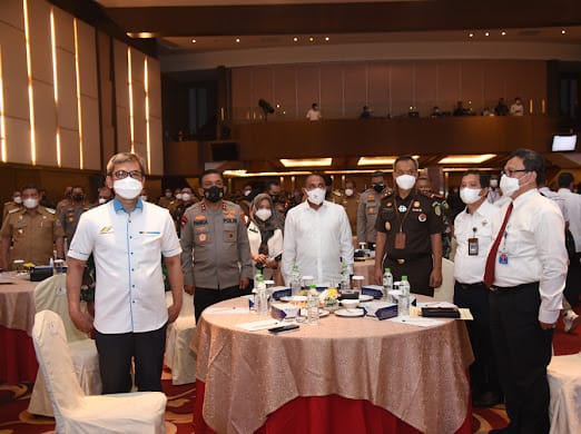 Walikota Siantar Hadiri Rapat Koordinasi Evaluasi PPKM dan Penyerapan Anggaran Penanganan Covid-19 Se-Sumatera Utara